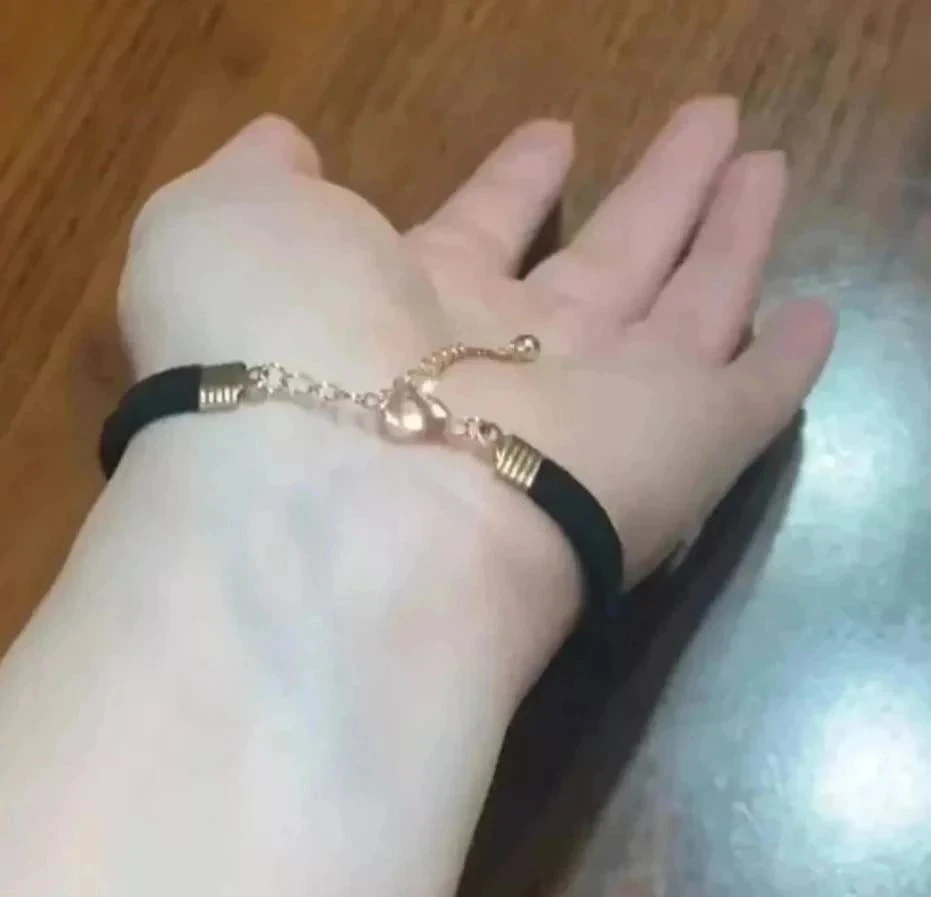 Pulseira de cordão, grande cruz, estilo Gótico, preto e dourado – photo 3
